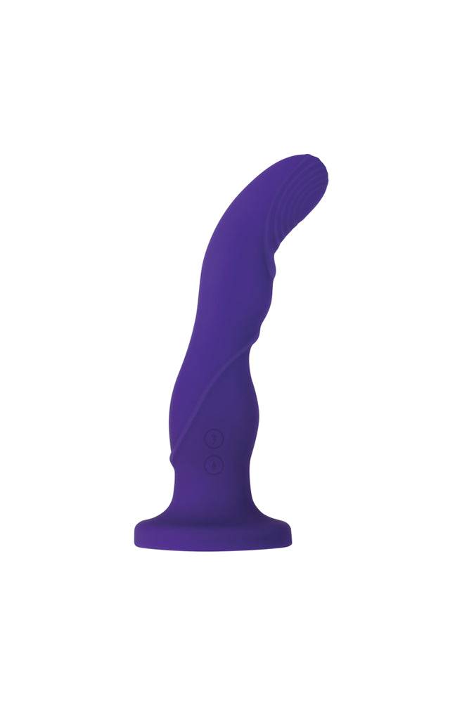 Evolved - Love Harnessed Rechargeable Strap-on Dildo - Purple - Stag Shop