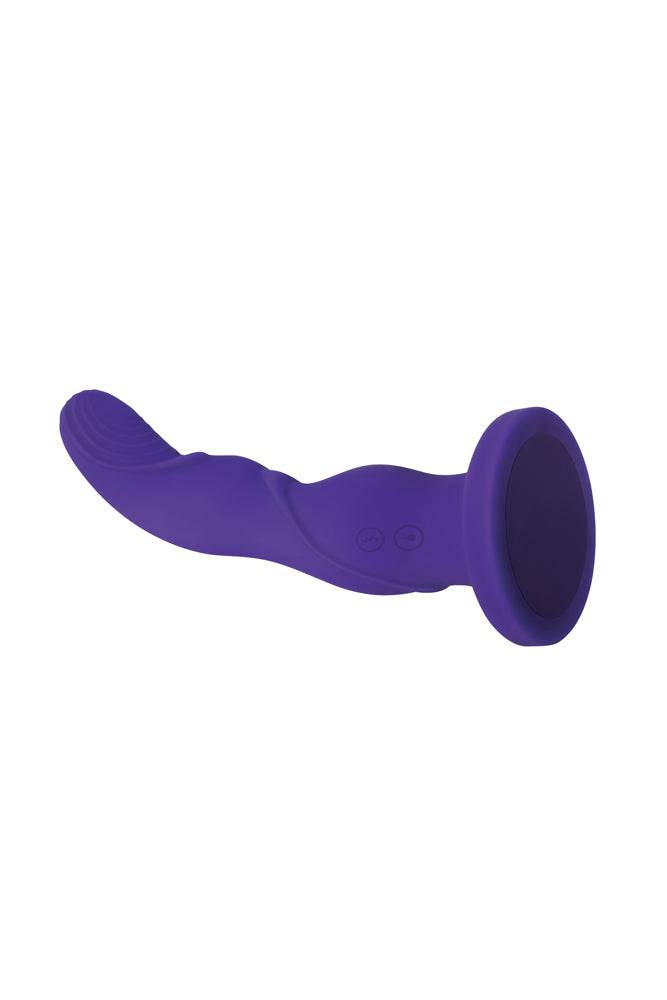 Evolved - Love Harnessed Rechargeable Strap-on Dildo - Purple - Stag Shop