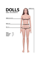 XR Brands - Coco - Fantasy Life Size Replica Love Doll - Stag Shop