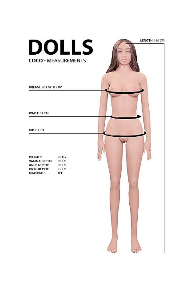 XR Brands - Coco - Fantasy Life Size Replica Love Doll - Stag Shop