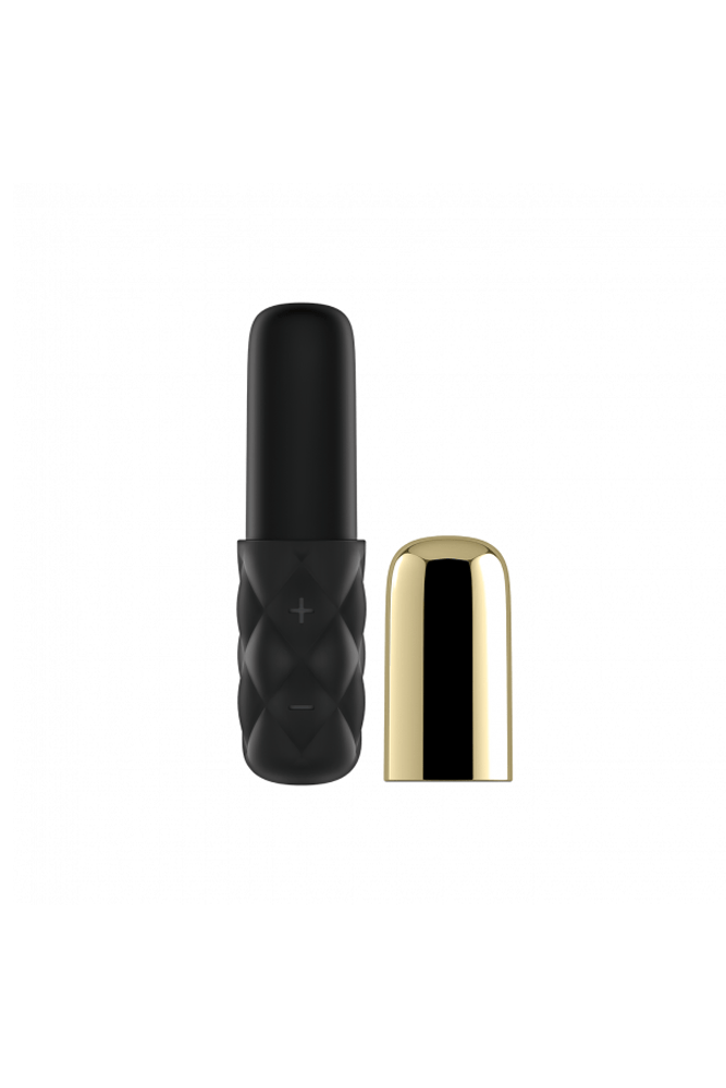Satisfyer - Lovely Honey Mini Vibrator - Black/Gold - Stag Shop