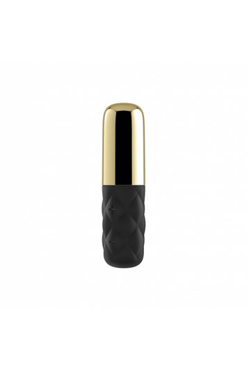Satisfyer - Lovely Honey Mini Vibrator - Black/Gold - Stag Shop