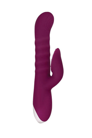 Evolved - Lovely Lucy Dual Vibrator - Burgundy - Stag Shop