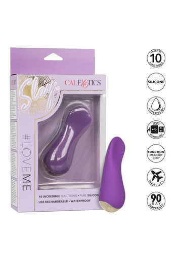 Cal Exotics - Slay - LoveMe Silcone Vibrator - Purple - Stag Shop