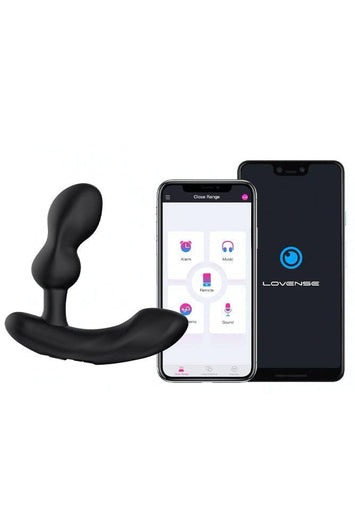 Lovense - Edge 2 Adjustable Bluetooth Prostate Massager - Black - Stag Shop