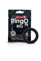 Screaming O - RingO - Ritz XL Stretchy Silicone Cock Ring - Black - Stag Shop