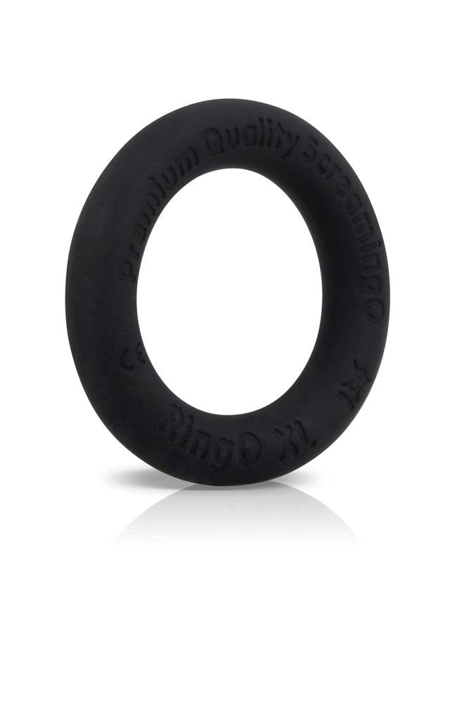 Screaming O - RingO - Ritz XL Stretchy Silicone Cock Ring - Black - Stag Shop