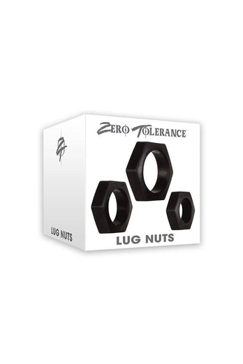 Zero Tolerance - Lug Nuts Cock Ring Set - Black - Stag Shop