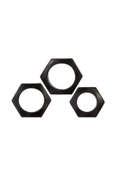 Zero Tolerance - Lug Nuts Cock Ring Set - Black - Stag Shop
