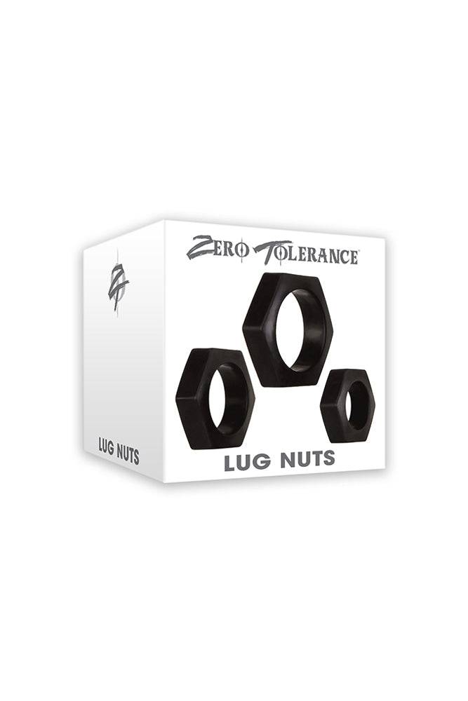 Zero Tolerance - Lug Nuts Cock Ring Set - Black - Stag Shop