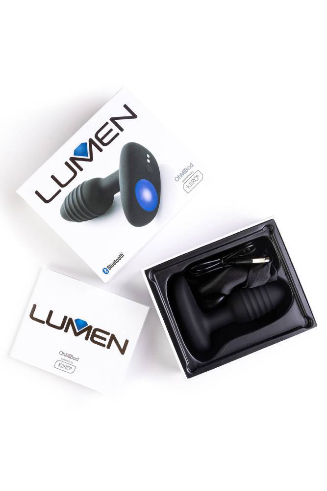 Ohmibod - Lumen - Bluetooth Vibrating Silicone Anal Plug - Black - Stag Shop