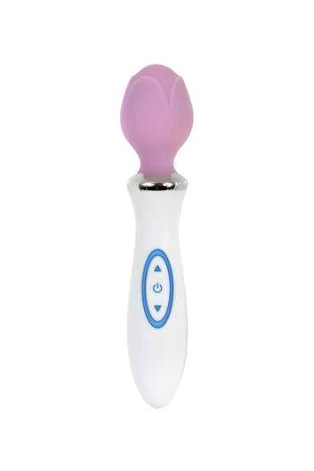 Evolved - Luminous Love Bud Massage Wand - White/Pink - Stag Shop
