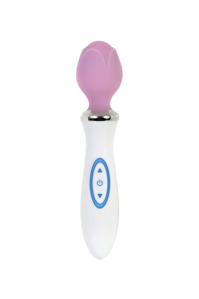 Evolved - Luminous Love Bud Massage Wand - White/Pink - Stag Shop