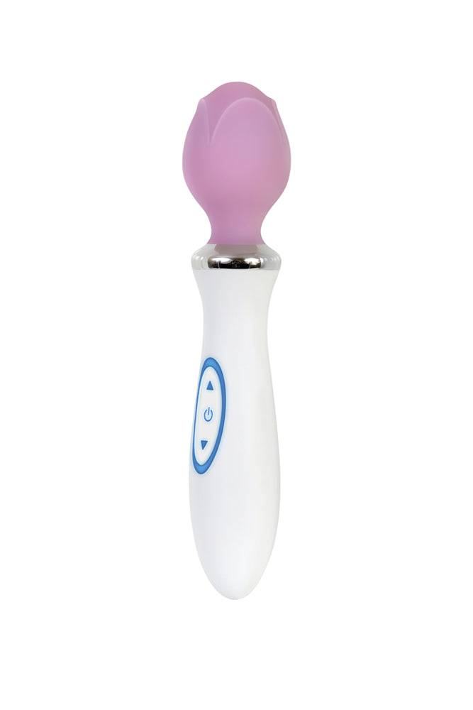 Evolved - Luminous Love Bud Massage Wand - White/Pink - Stag Shop