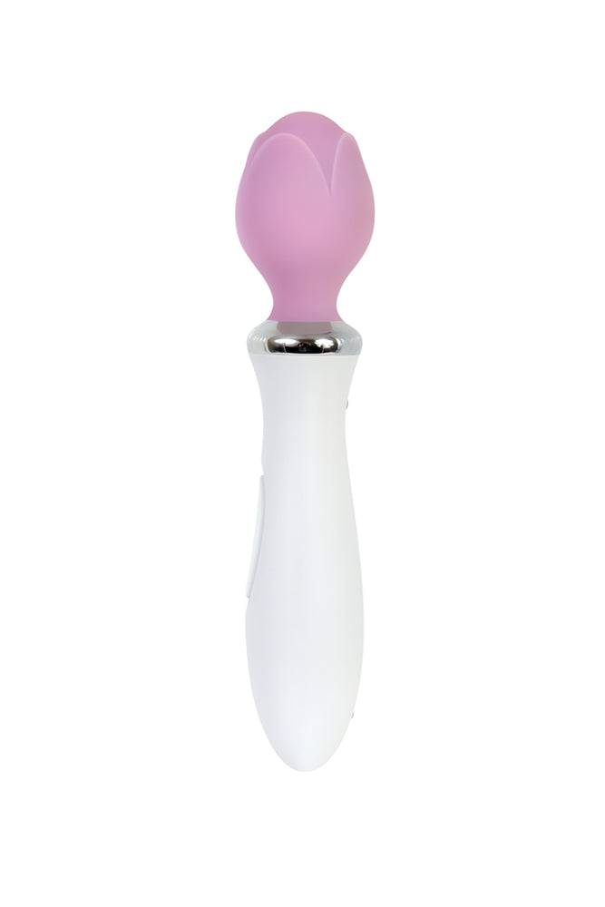 Evolved - Luminous Love Bud Massage Wand - White/Pink - Stag Shop