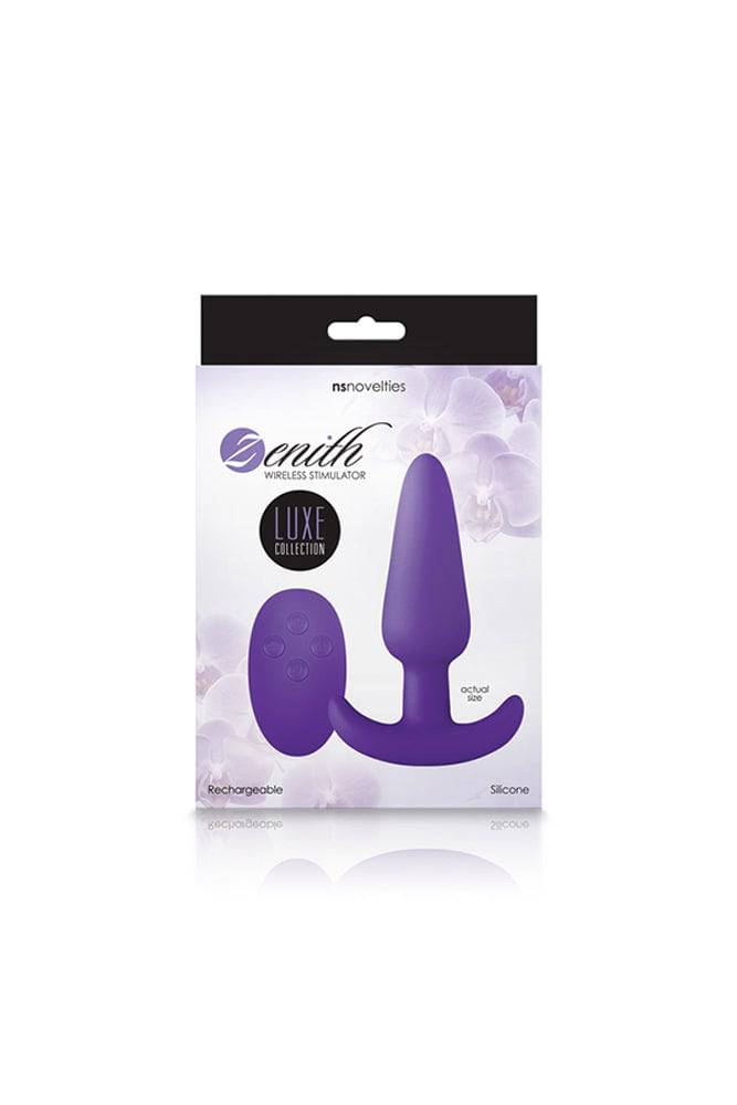 NS Novelties - Luxe - Zenith Wireless Butt Plug - Purple - Stag Shop