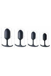 XR Brands - Heavy Hitters - Premium Silicone Weighted Anal Plug - XL - Stag Shop