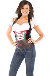 Coquette - M2238 - Beer Girl Bustier - Black/White - Stag Shop