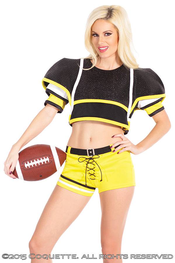 Coquette - M6197 - Football Player - Yellow/ Black - OS - Stag Shop