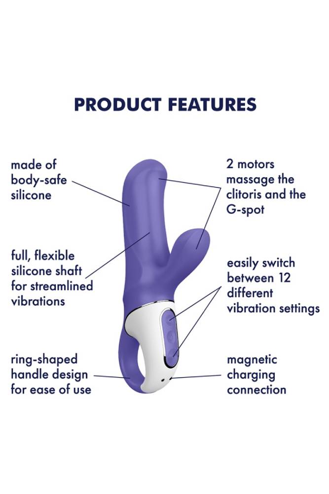 Satisfyer - Magic Bunny Vibrator - Purple - Stag Shop