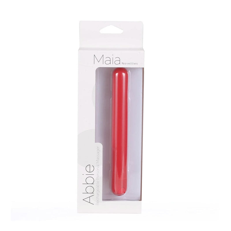 Maia Toys - Abbie Rechargeable X-Long Super Charged Bullet - Red - Stag Shop