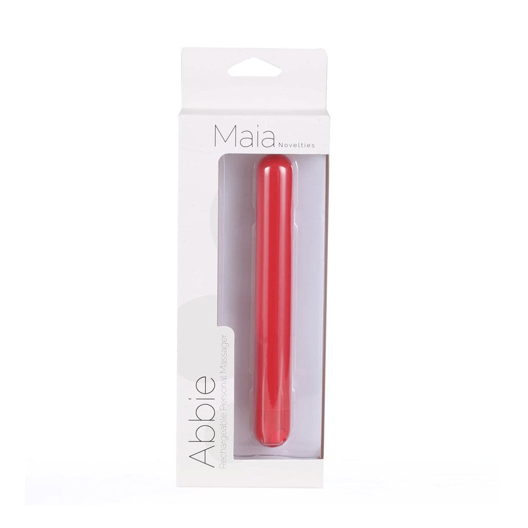 Maia Toys - Abbie Rechargeable X-Long Super Charged Bullet - Red - Stag Shop