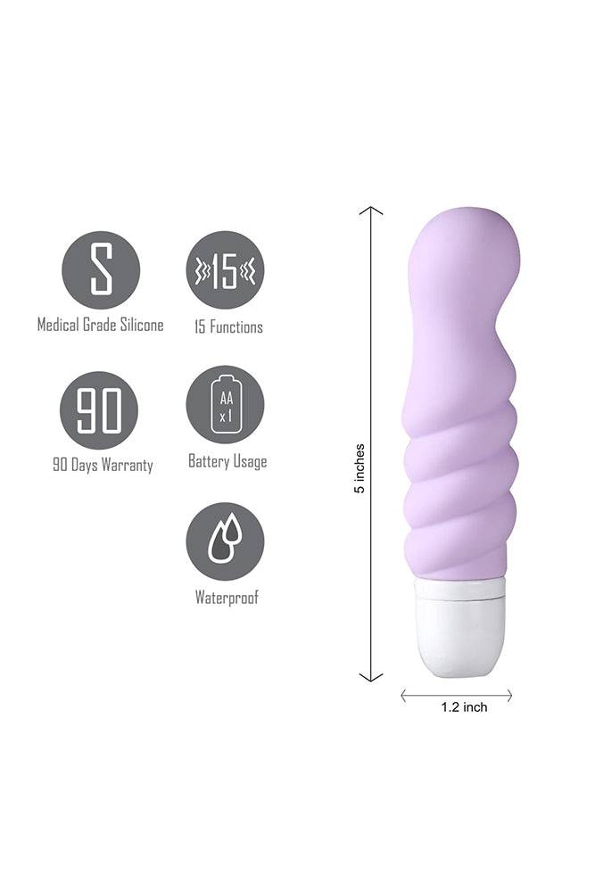 Maia Toys - Chloe Twisty G-Spot Mini Vibe - Purple - Stag Shop