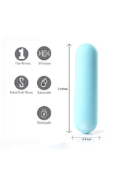 Maia Toys - Jessi Rechargeable Mini Bullet - Teal - Stag Shop