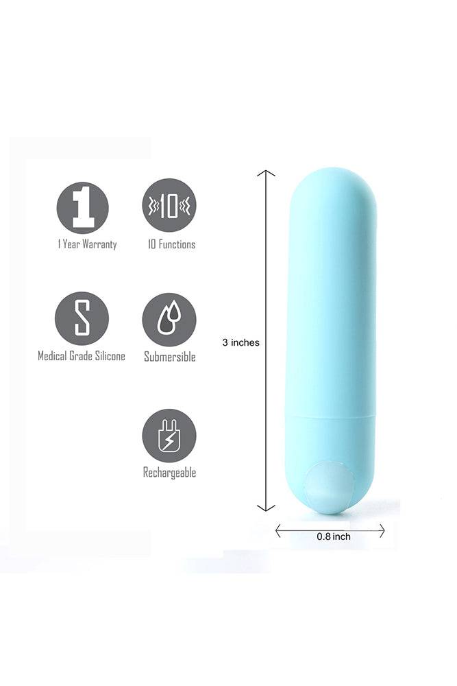 Maia Toys - Jessi Rechargeable Mini Bullet - Teal - Stag Shop