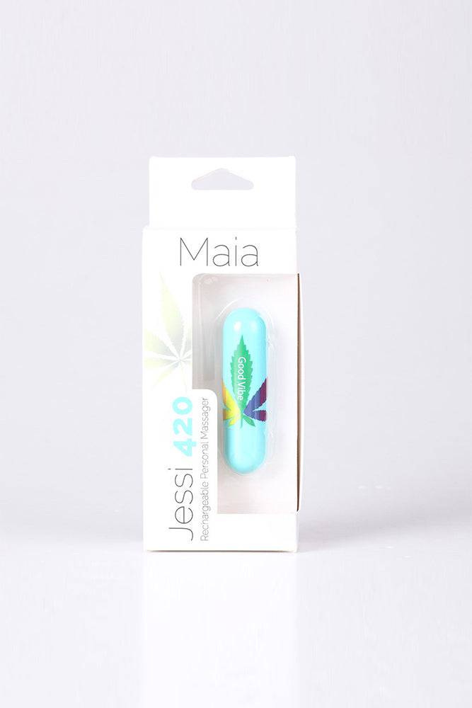 Maia Toys - Jessi 420 Rechargeable Mini Bullet - Teal - Stag Shop