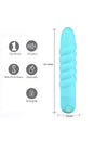 Maia Toys - Lola Rechargeable Ribbed Vibrator - Teal - Stag Shop