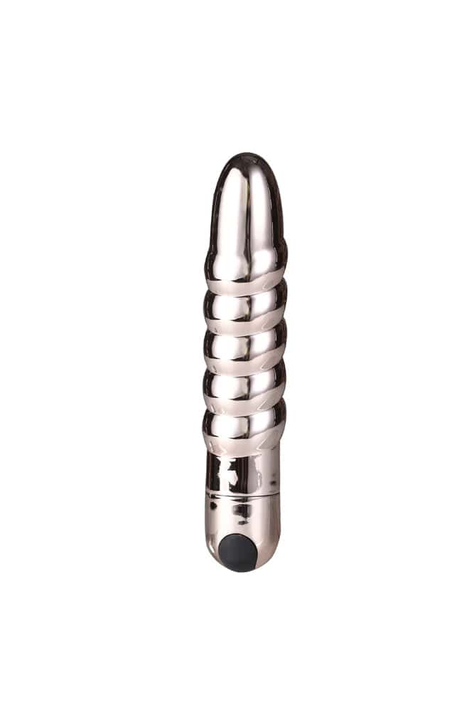 Maia Toys - Lola Rechargeable Ribbed Vibrator - Rose Gold - Stag Shop