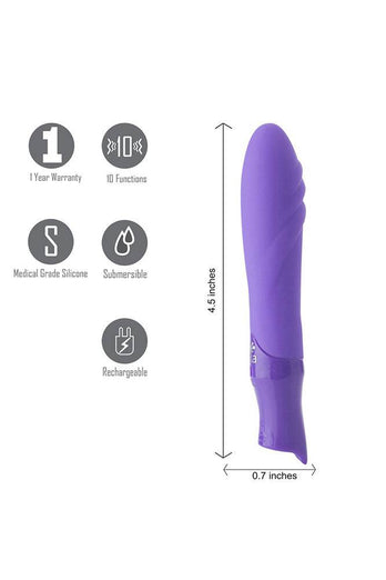 Maia Toys - Margo Rechargeable Silicone Bullet Vibe - Purple - Stag Shop