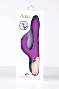 Thumbnail for Maia Toys - Skyler Rechargeable Silicone Bendable Rabbit - Purple - Stag Shop