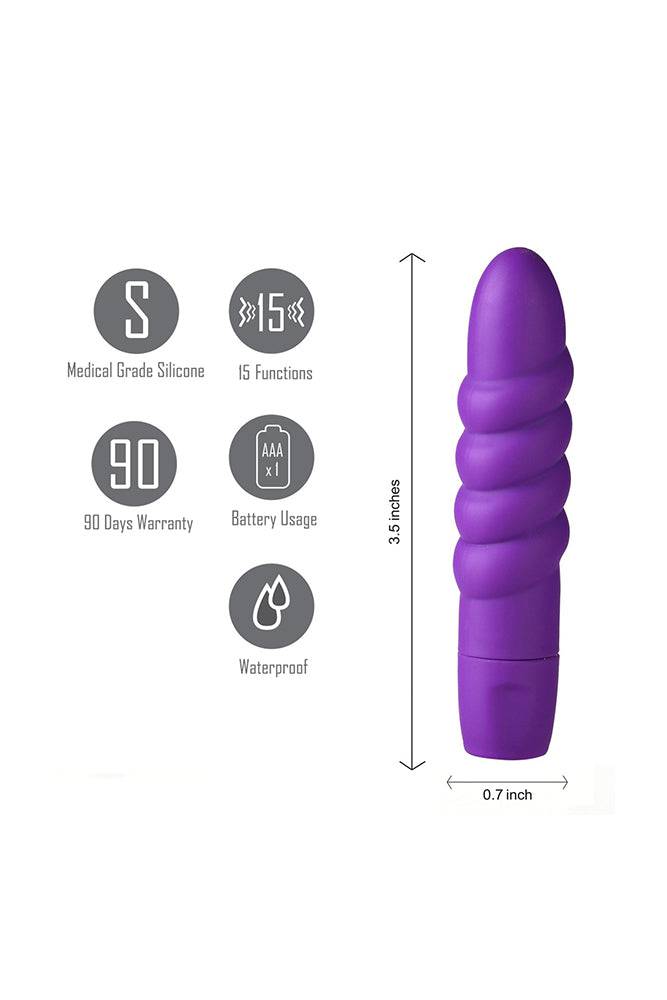 Maia Toys - Sugr Ribbed Mini Bullet - Purple - Stag Shop