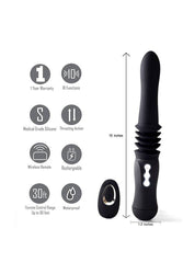 Maia Toys - Max Thrusting Portable Love Machine - Black - Stag Shop