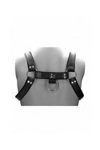 Thumbnail for Shots Toys - Pain - Leather Male Chest Harness - Black - Stag Shop