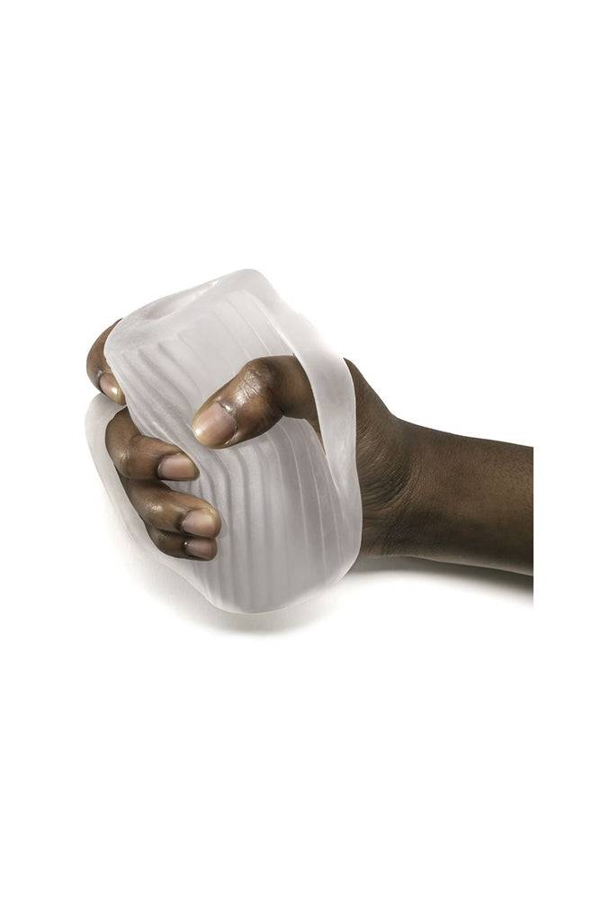 Perfect Fit - Male Masturbator With Grips - Clear | Stag Shop Perfect Fit - Male Masturbator With Grips - Clear | Stag Shop