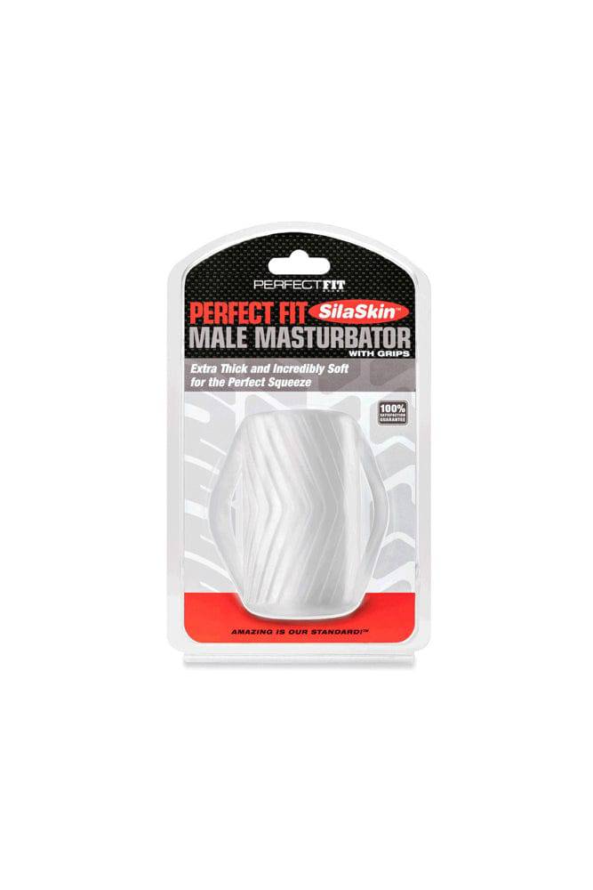 Perfect Fit - Male Masturbator With Grips - Clear - Stag Shop