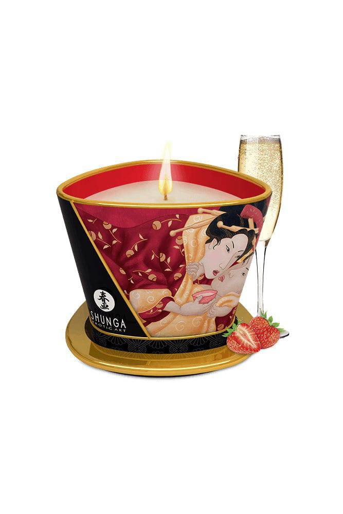 Shunga - Massage Oil Candle - 5oz - Assorted - Stag Shop