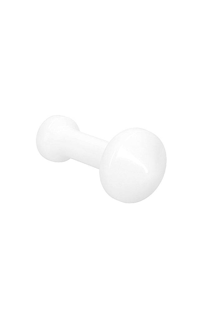 Shots Toys - Chrystalino - Massage Glass Wand - White - Stag Shop