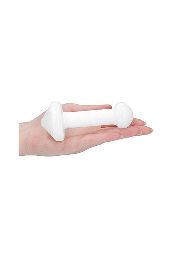 Shots Toys - Chrystalino - Massage Glass Wand - White - Stag Shop