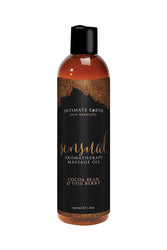 Intimate Earth - Aromatherapy Massage Oil - Sensual - Cocoa Bean & Goji Berry - 8oz - Stag Shop