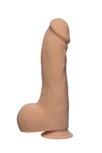 Doc Johnson - The D - Master D 10.5-inch Dual Density Dildo With Balls - Stag Shop