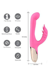 Maia Toys - Maui Bendable Dual Vibrator - Pink - Stag Shop