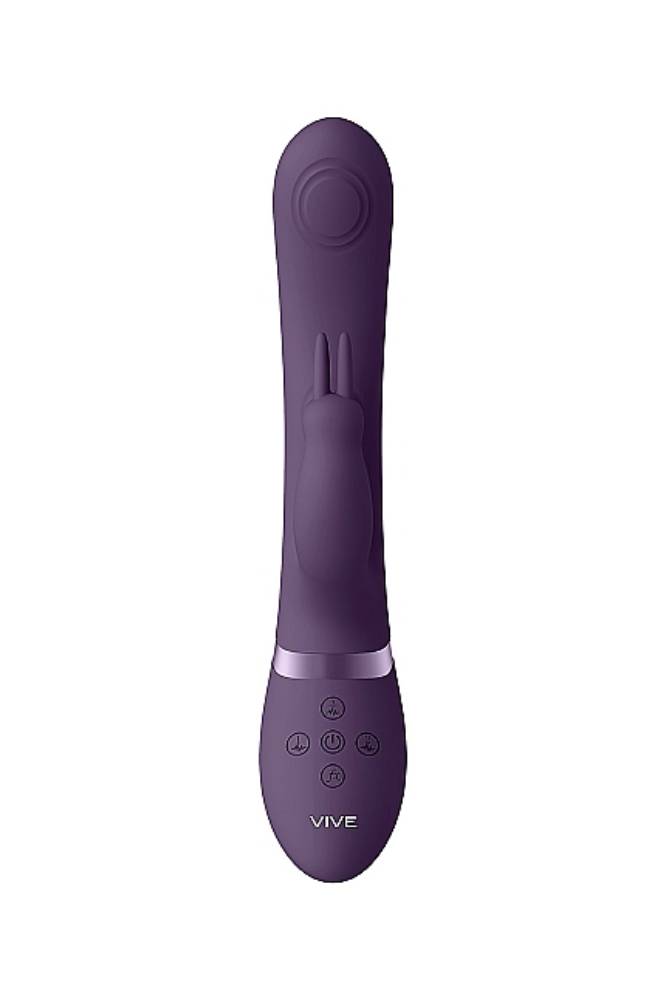 Shots Toys - VIVE - May Dual Pulse-Wave Rabbit Vibrator - Purple - Stag Shop