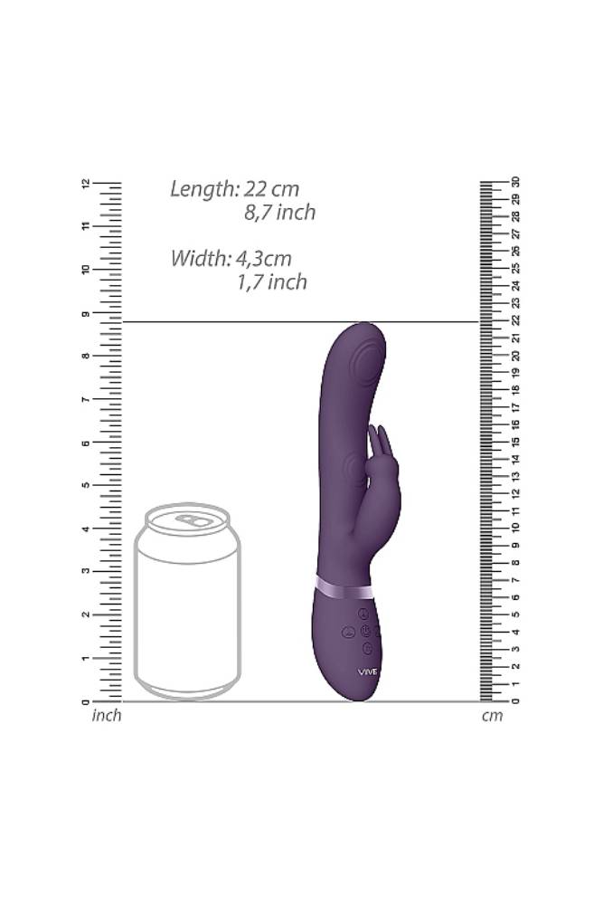 Shots Toys - VIVE - May Dual Pulse-Wave Rabbit Vibrator - Purple - Stag Shop
