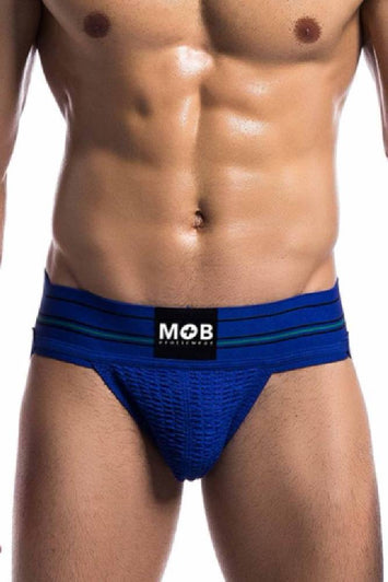 MaleBasics - Fetish Classic - Wide Jockstrap - Blue - Stag Shop
