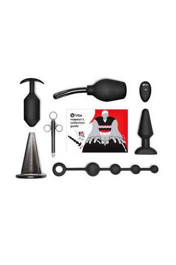 b-Vibe - Anal Training & Education Set: Masster's Degree Edition - Black - Stag Shop