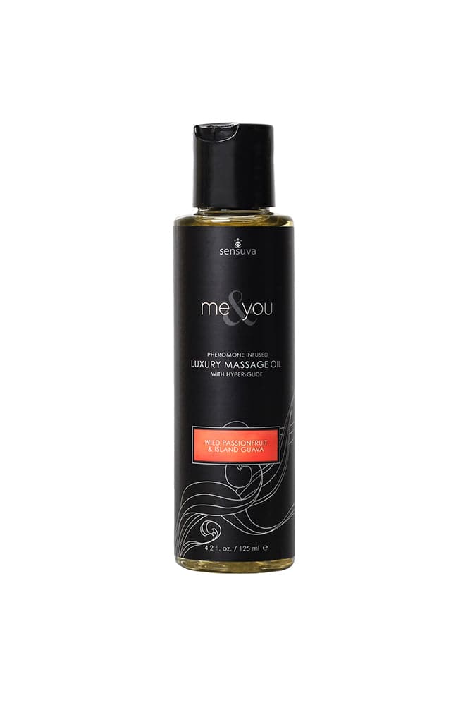 Sensuva - Me & You Luxury Massage Oil - Passionfruit Guava - 4.2oz. - Stag Shop